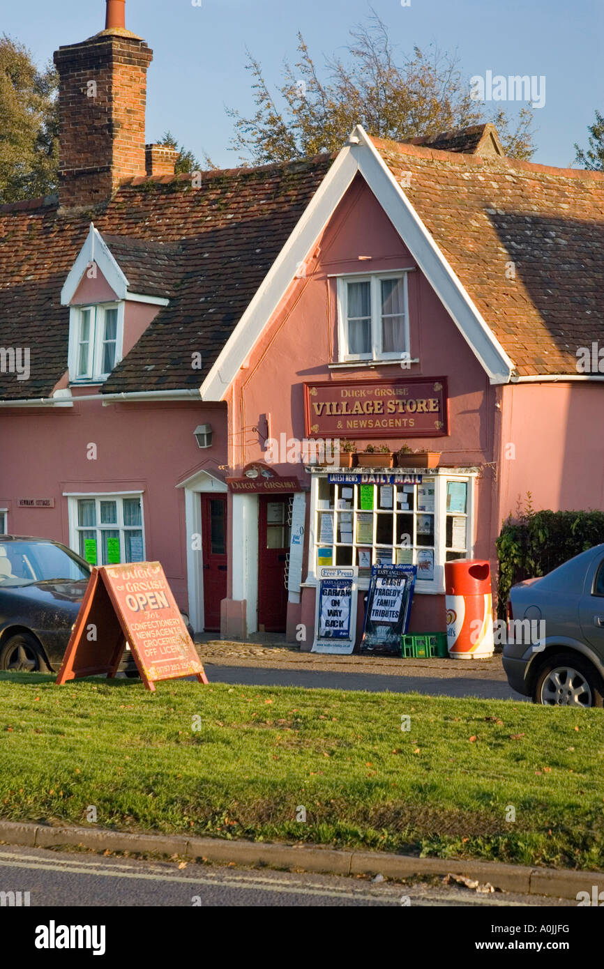 village shop and newsagents in Cavendish, Suffolk, UK Stock Photo Alamy