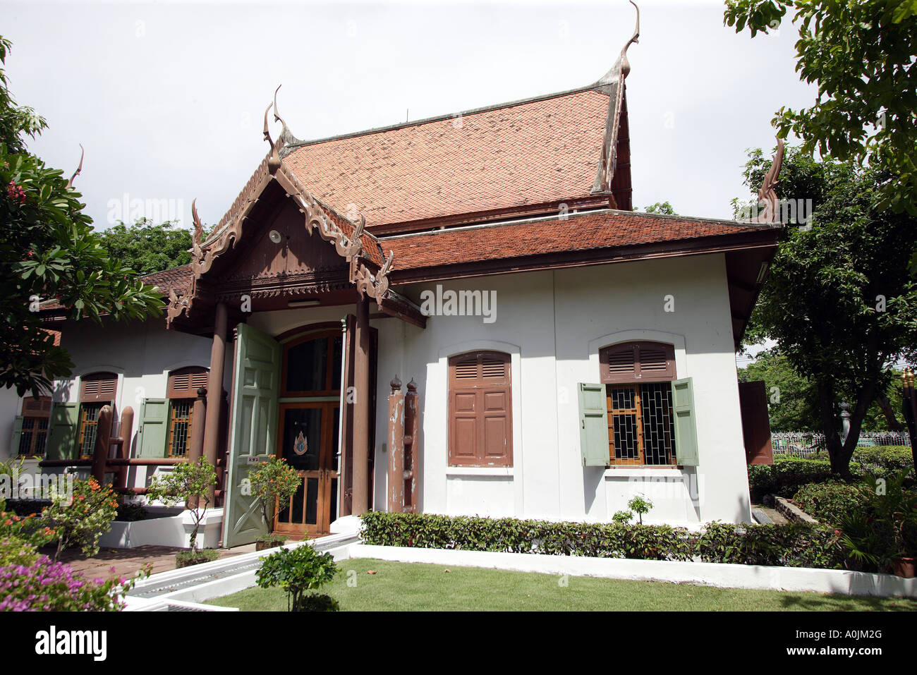 The Royal Elephant National Museum in Dusit Park in Bangkok Thailand Once the stables for the royal elephants the building now houses a museum displaying paraphernalia related to the royal elephants Stock Photo