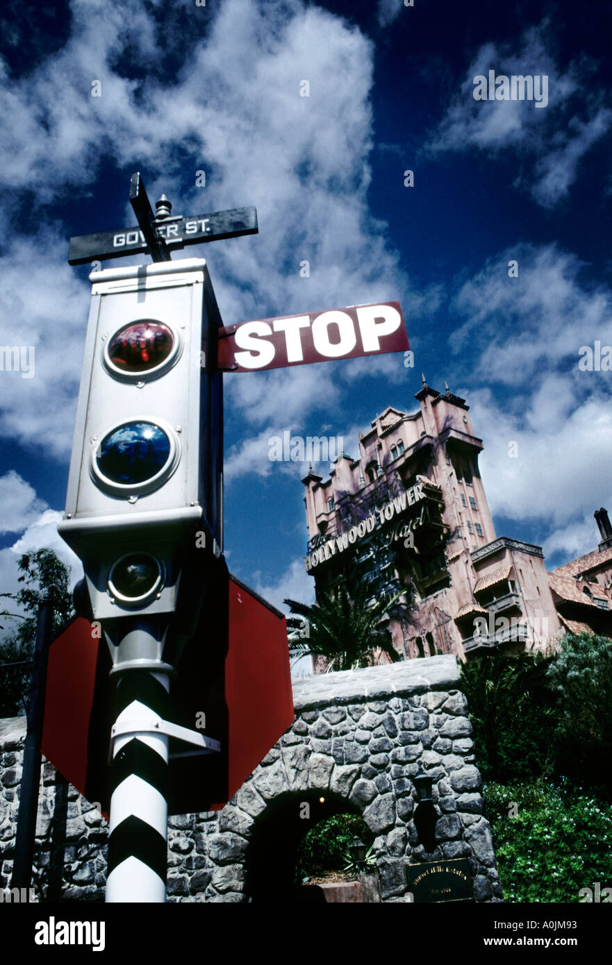 Tower Of Terror ride at Disney World Florida Stock Photo