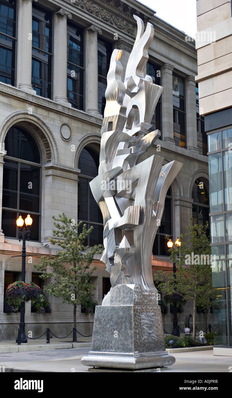 SCULPTURE Chicago Illinois We Will sculpture by Richard Hunt Randolph