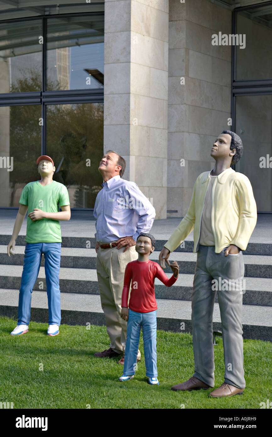 TEXAS Dallas Walking to the Sky Nasher Sculpture Center museum outdoor