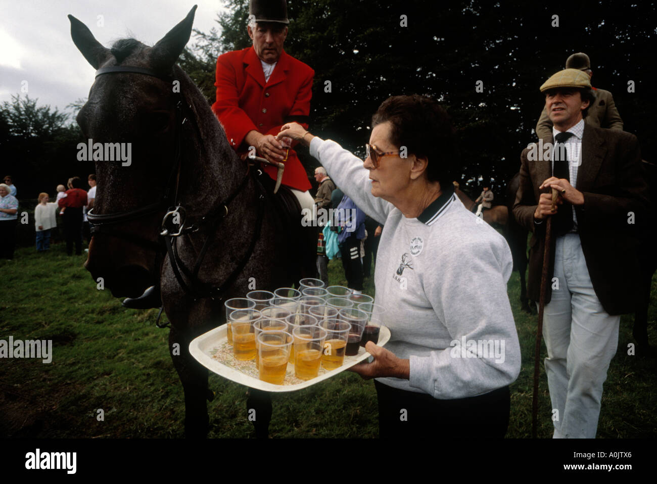 Quantock stag hunt Exmoor somerset UK Devon Somerset Staghounds Hunt