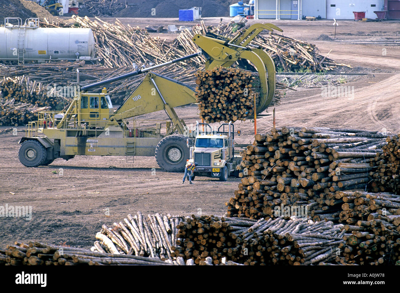 Unloaded lumber hi-res stock photography and images - Alamy