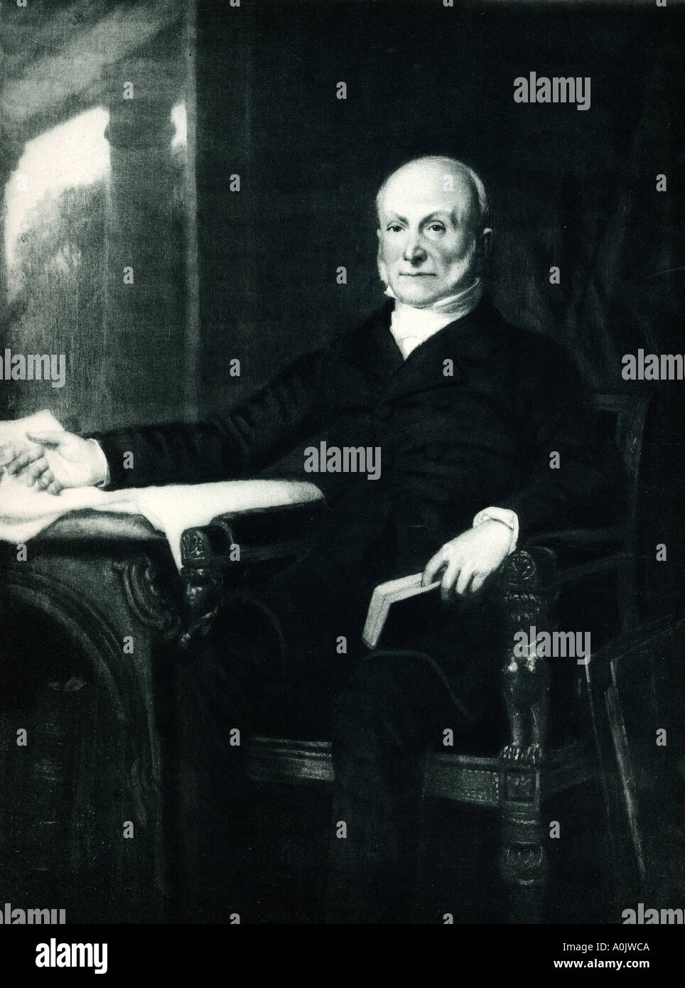 John Quincy Adams, 1767 - 1848.   American statesman, diplomat, lawyer, diarist and 6th President of the United States. Stock Photo