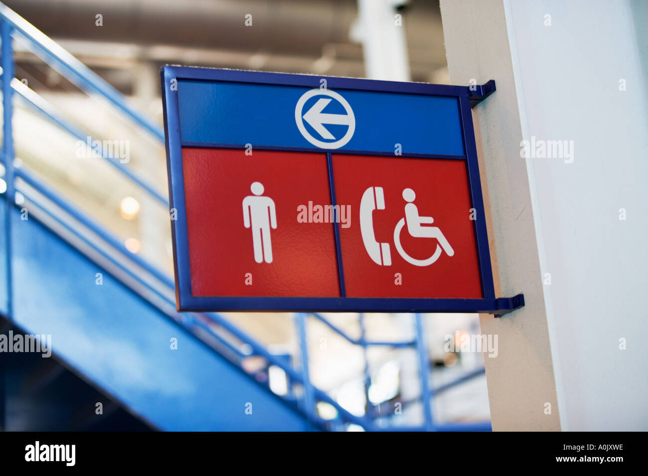 Disability Call Point Sign DISABLED AND TELEPHONE SIGNS Stock Photo - Alamy