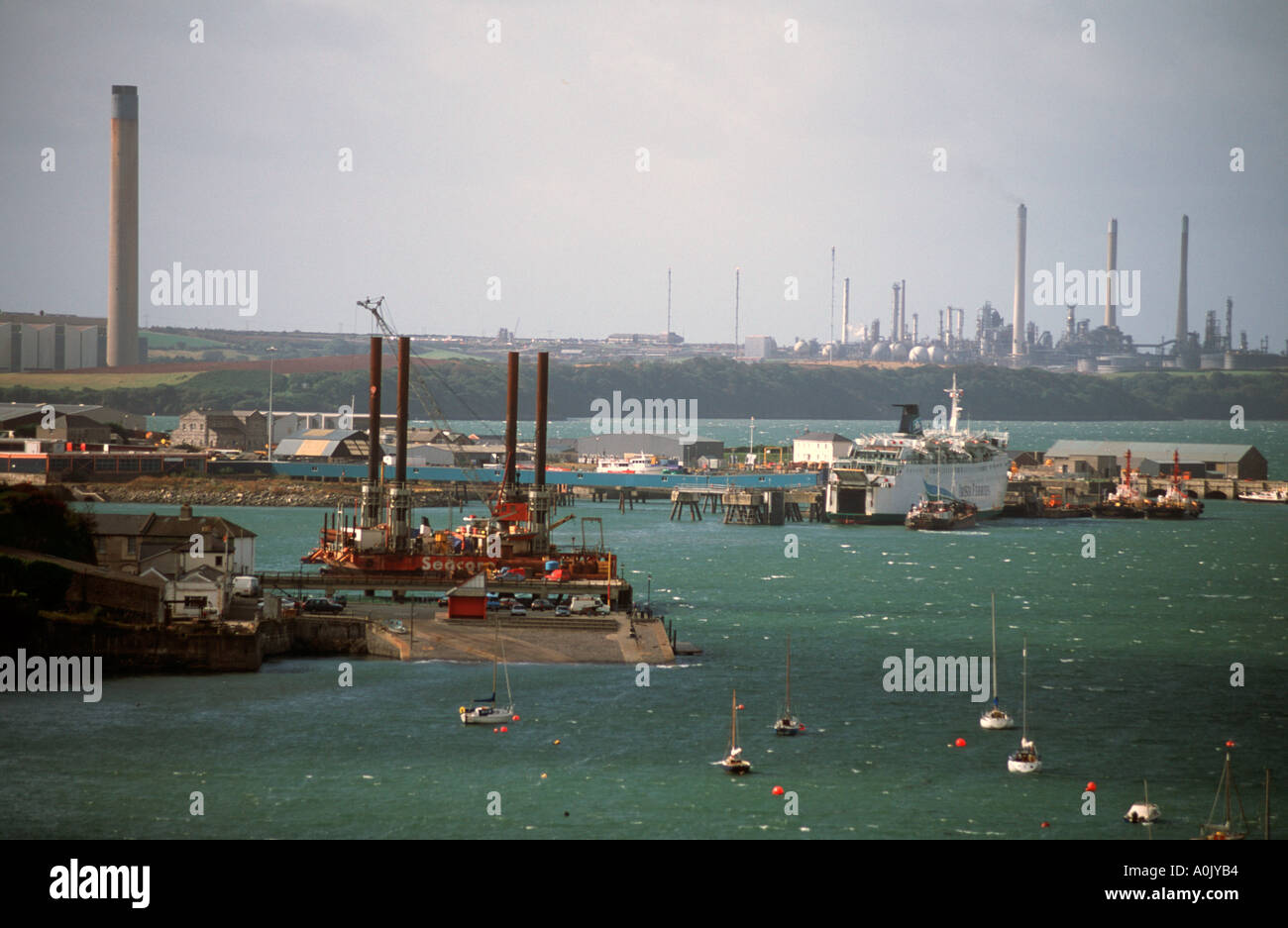 Milford Haven Pembrokeshire West Wales Stock Photo Alamy