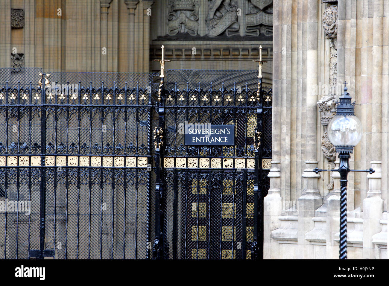 Sovereign s Entrance to Houses of Parliament Parliament Square London England Stock Photo