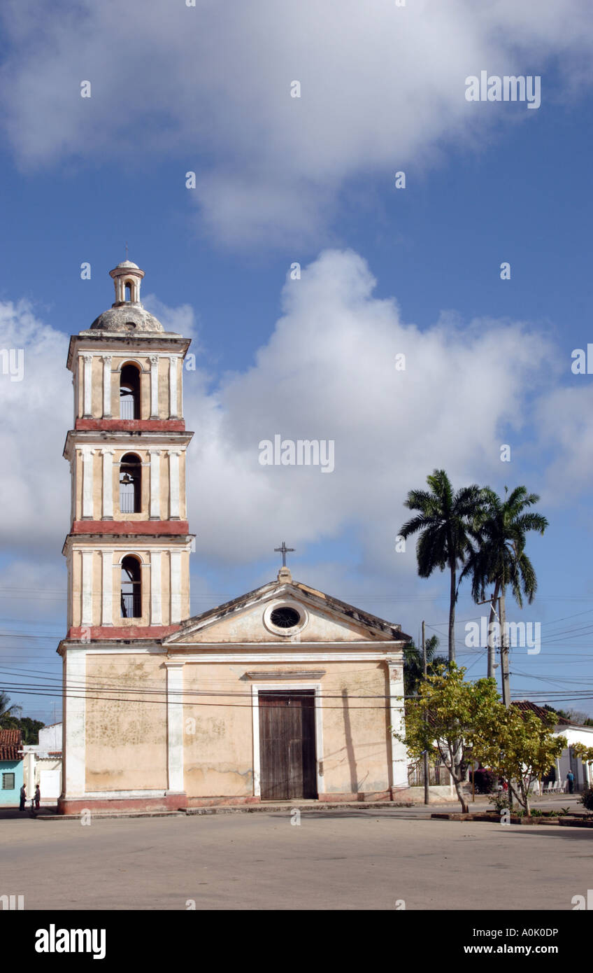 Iglesia del Buen Viaje Remedios Cuba Stock Photo