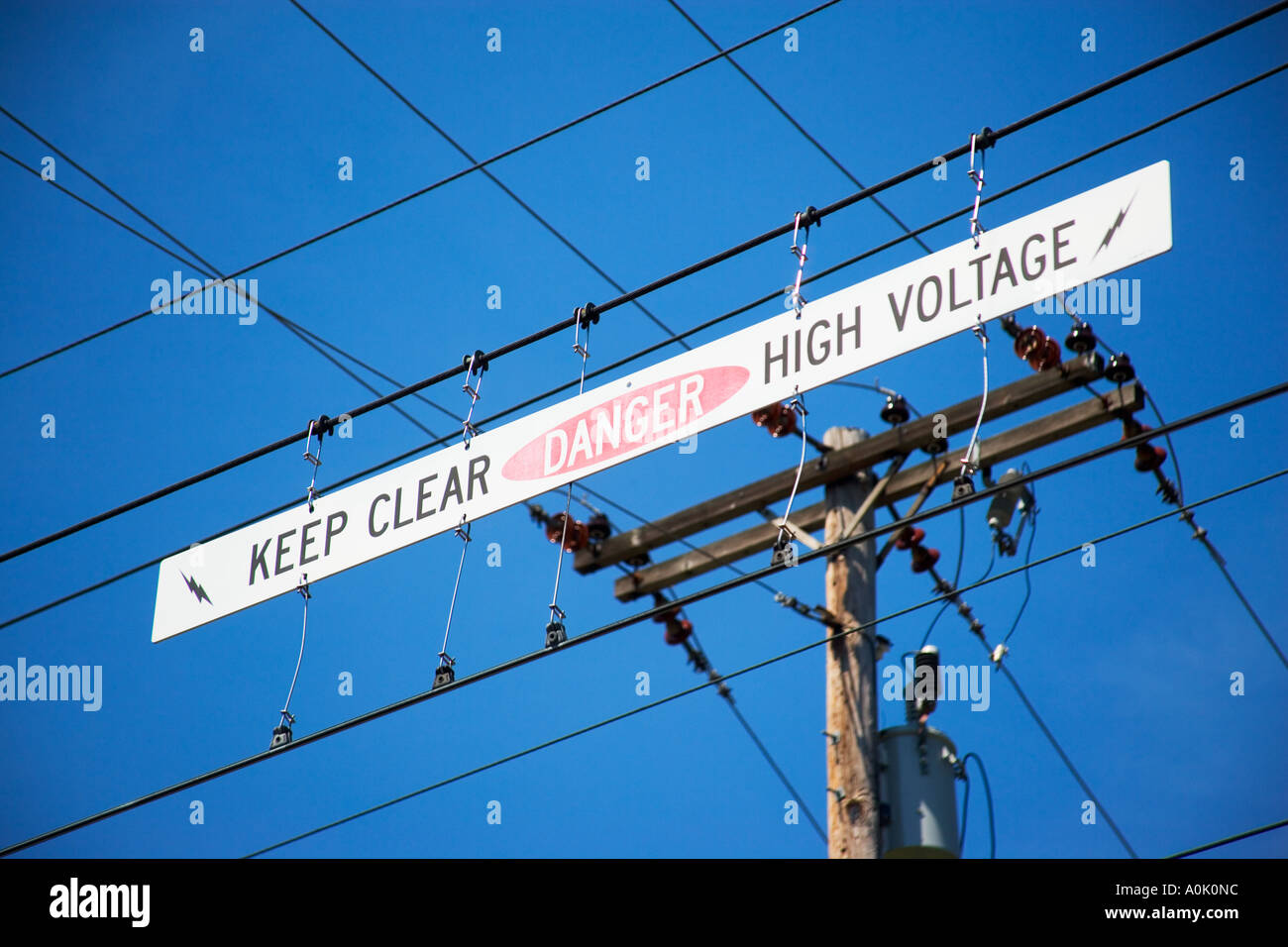 ELECTRIC CURRENT WIRES Stock Photo Alamy