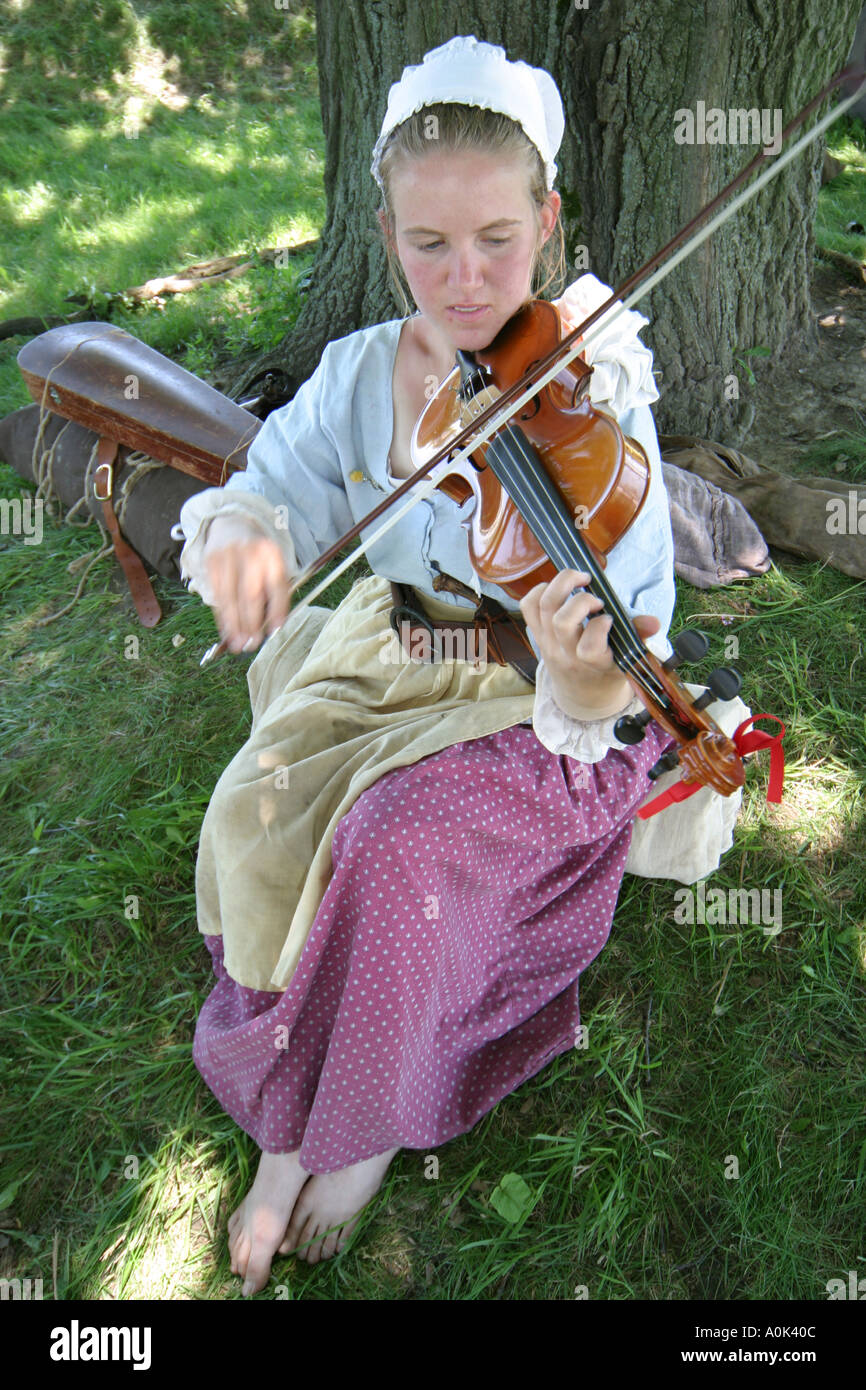 Italian woman dressed in period clothing of the 1960s Stock Photo