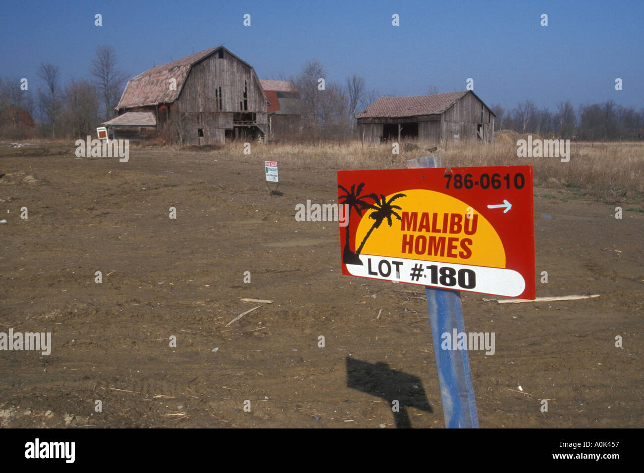 Shelby Twp Michigan Farm land is gobbled up by new housing subdivisions