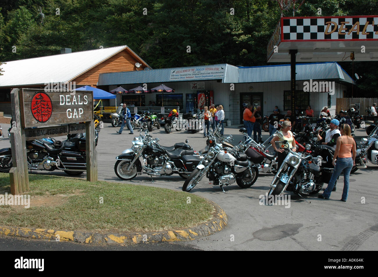 P31 276 Deals Gap Motorcycle Resort North Carolina 4 Stock Photo