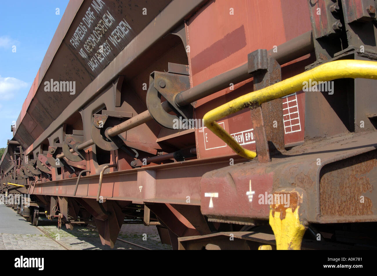 Goods train freight train Stock Photo Alamy