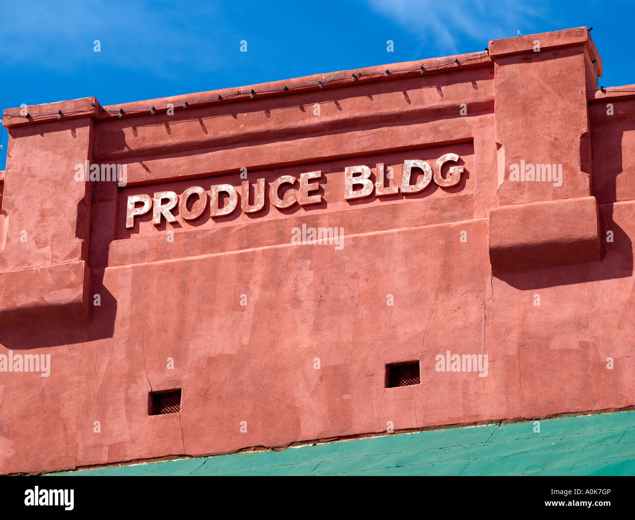 Galveston Island, Produce Building Stock Photo Alamy