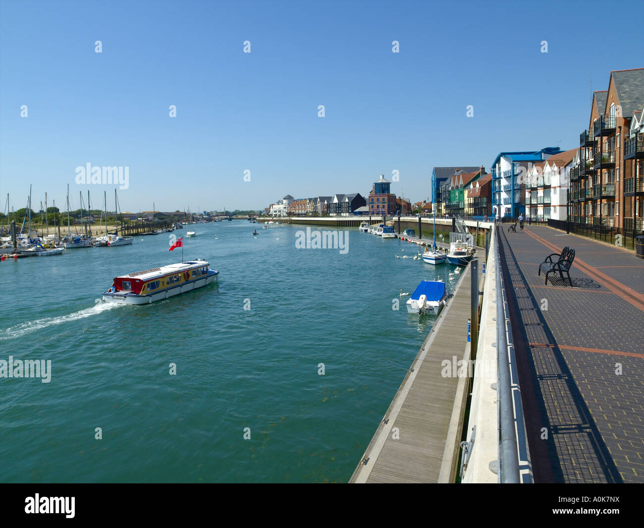 Littlehampton, Harbour Walk Stock Photo Alamy