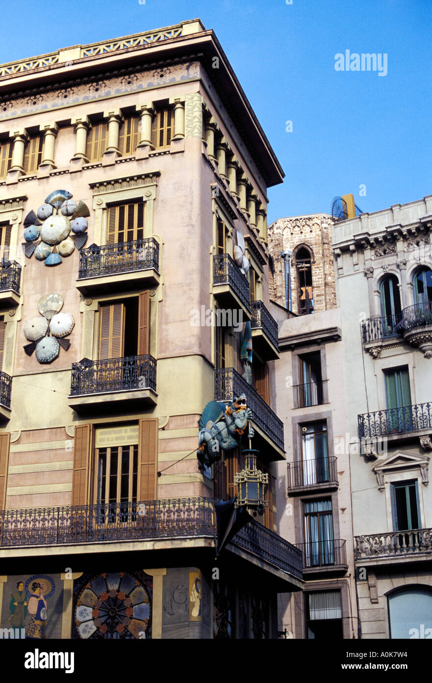 Umbrella Shop, La Rambla, Barcelona, Spain Stock Photo Alamy
