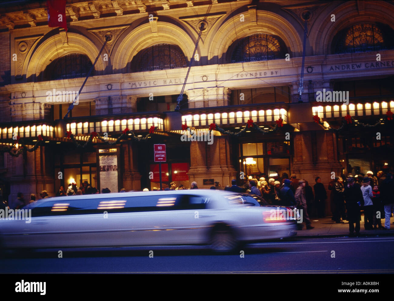 Carnegie Hall, Exterior, Dusk Stock Photo