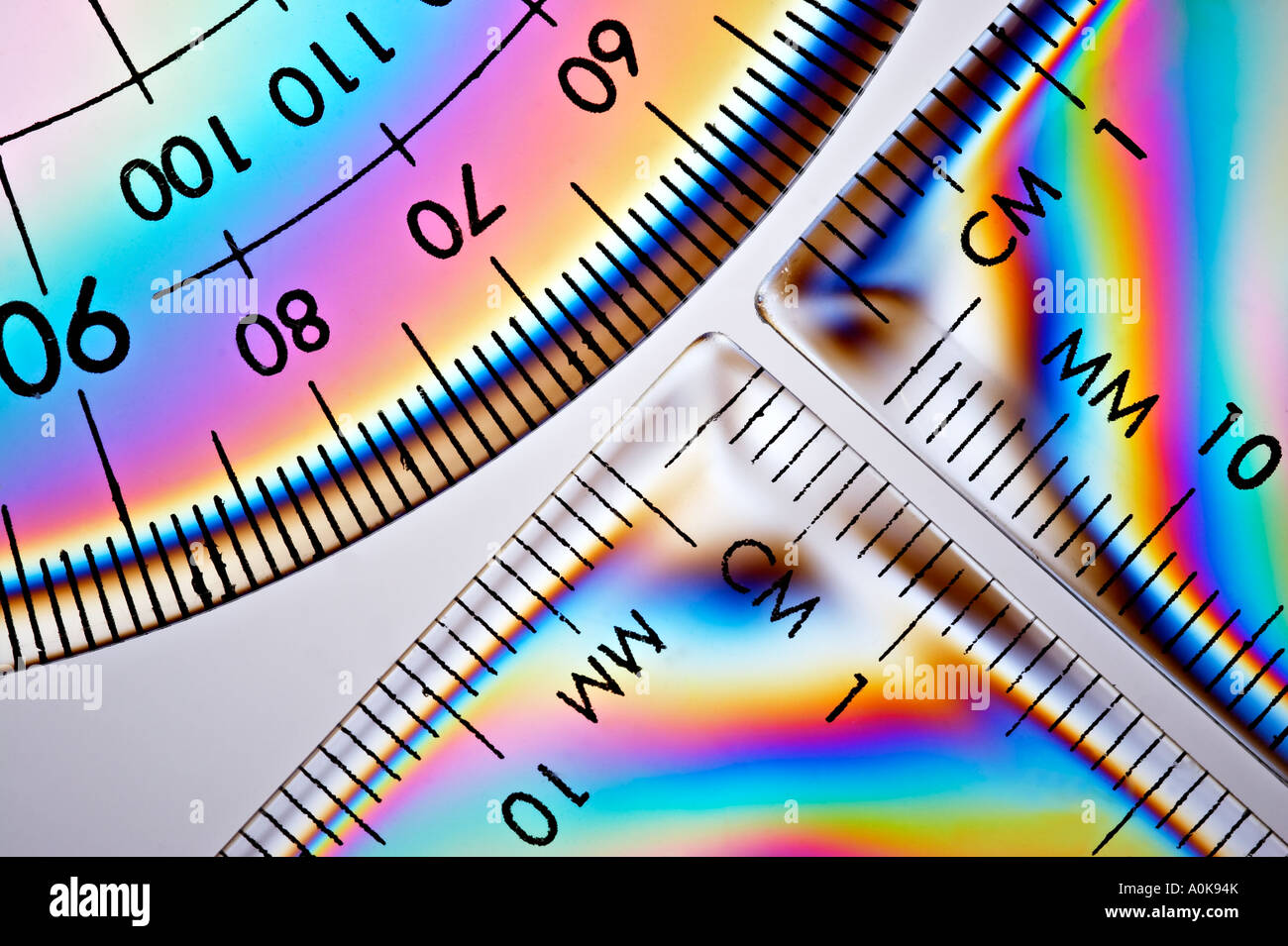 Cross Polarisation / Polarization Stock Photo