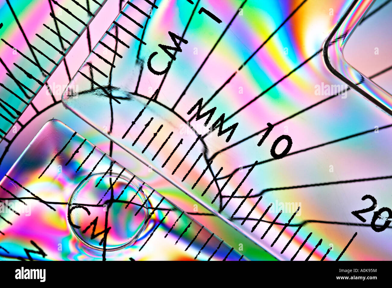 Cross Polarisation / Polarization Stock Photo