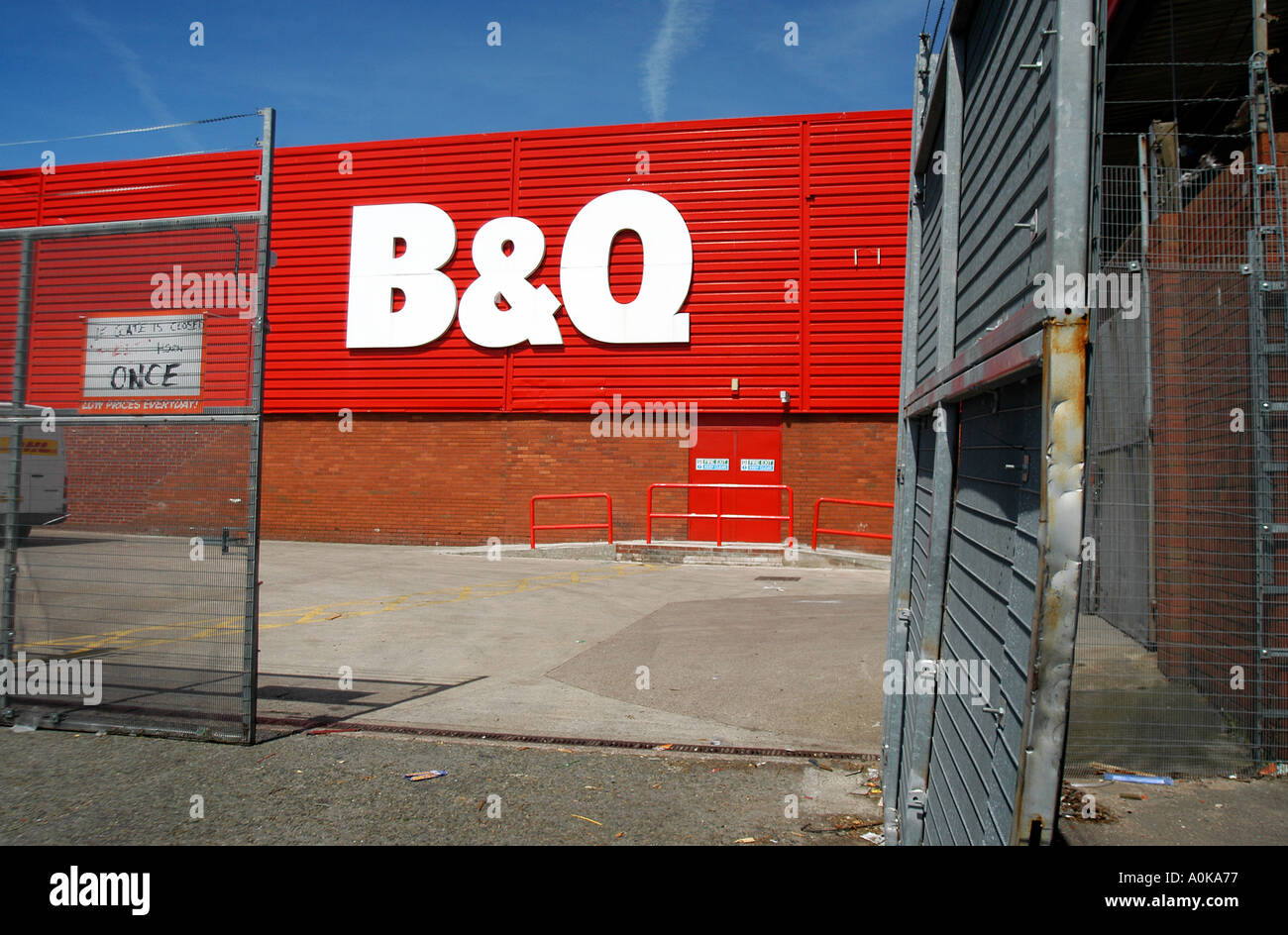 a B & Q diy store sign at Cribbs Causeway, Bristol Stock Photo Alamy