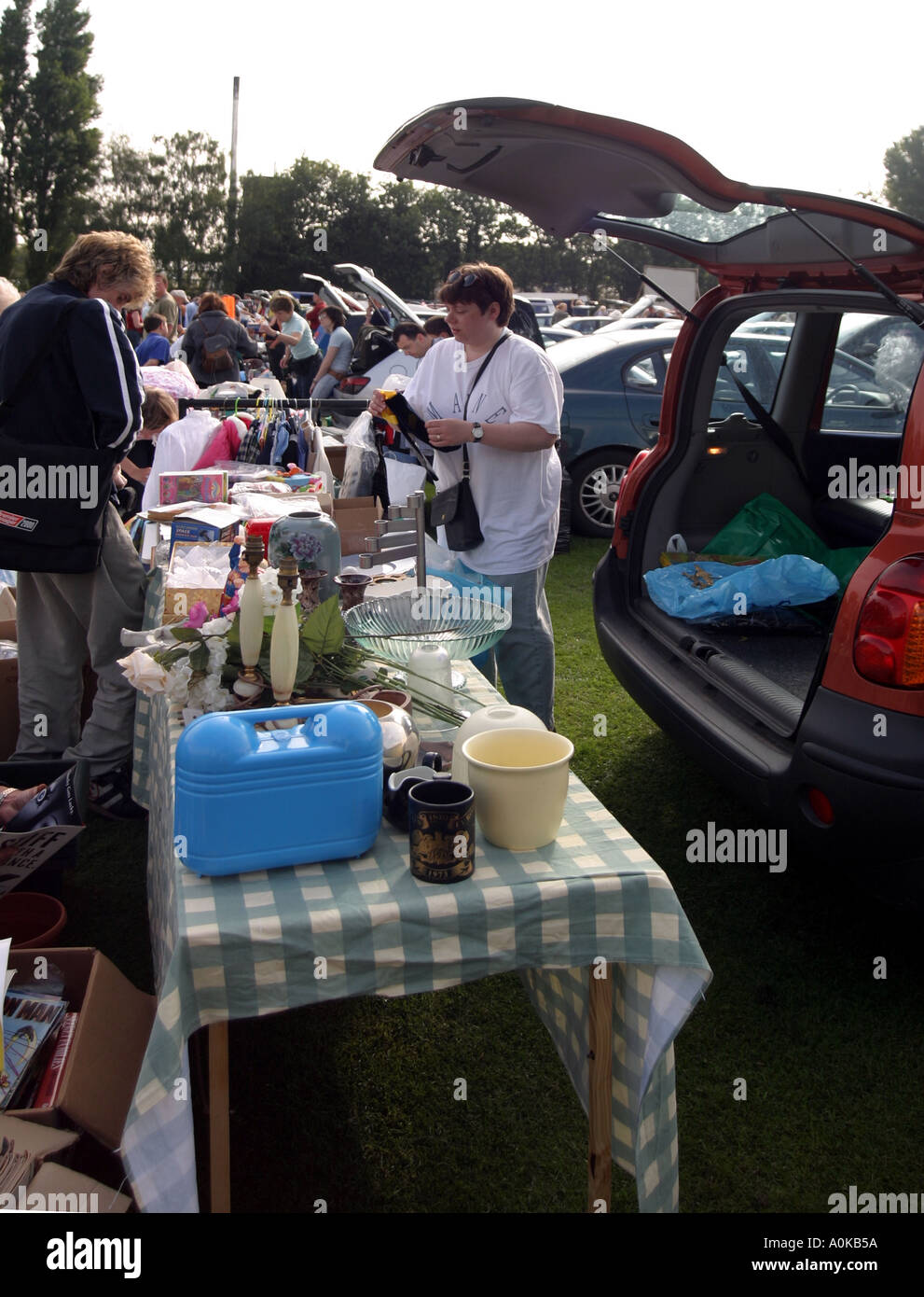 Car boot sale in Nottingham Stock Photo