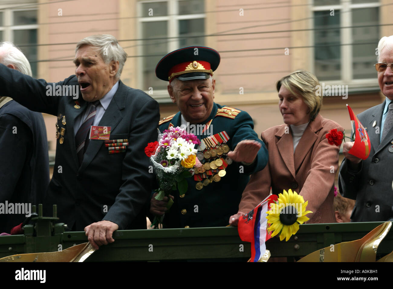 Veterans, 9 of May 2005, Moscow, Russia Stock Photo