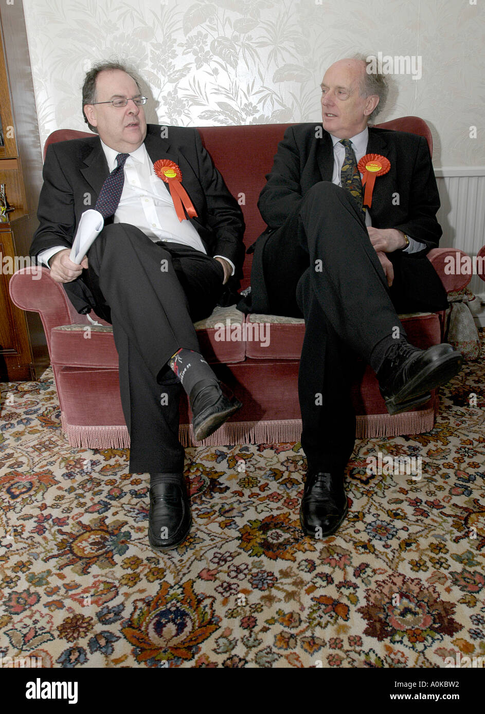 Dr Ian Gibson MP and Lord Chancellor Charles Falconer Stock Photo Alamy