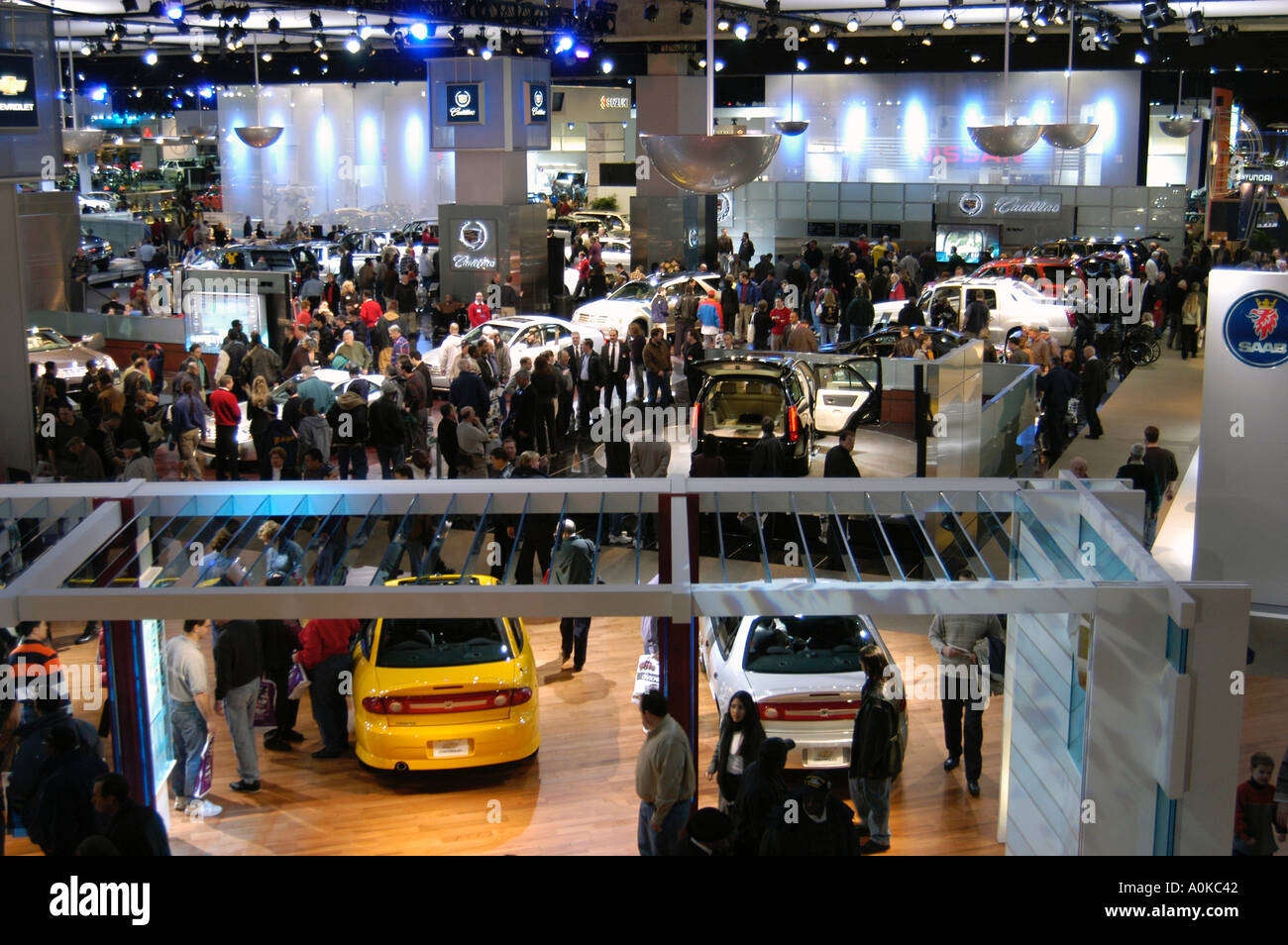 International Automobile Show at Cobo Hall Detroit Michigan Stock Photo
