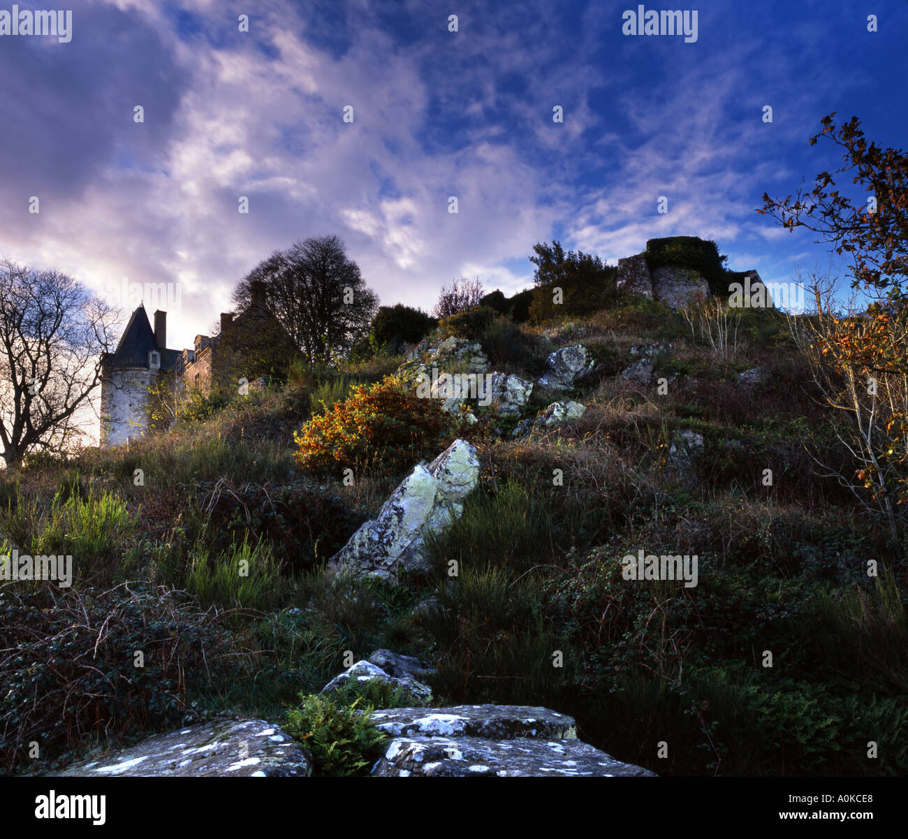 Sainte Suzanne Castle Mayenne France Stock Photo Alamy