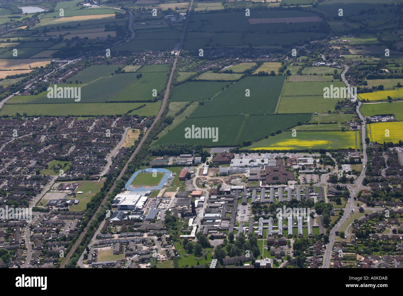 Aerial photograph of Aylesbury Stock Photo
