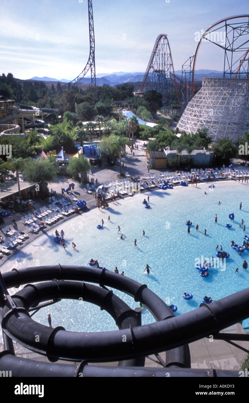 Six Flags Hurricane Harbor Water Park Valencia California United States of America North America USA Stock Photo