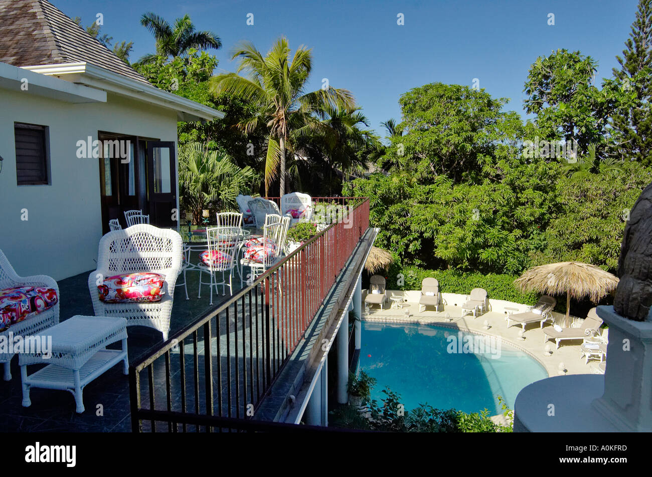 Pineapple House Private Villa Tryall Golf Resort Jamaica Stock Photo