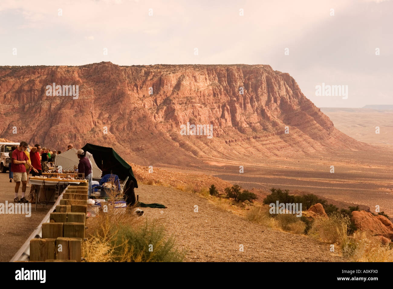 Roadside market in Navajo Nation, Route 89, Page Arizona Stock Photo