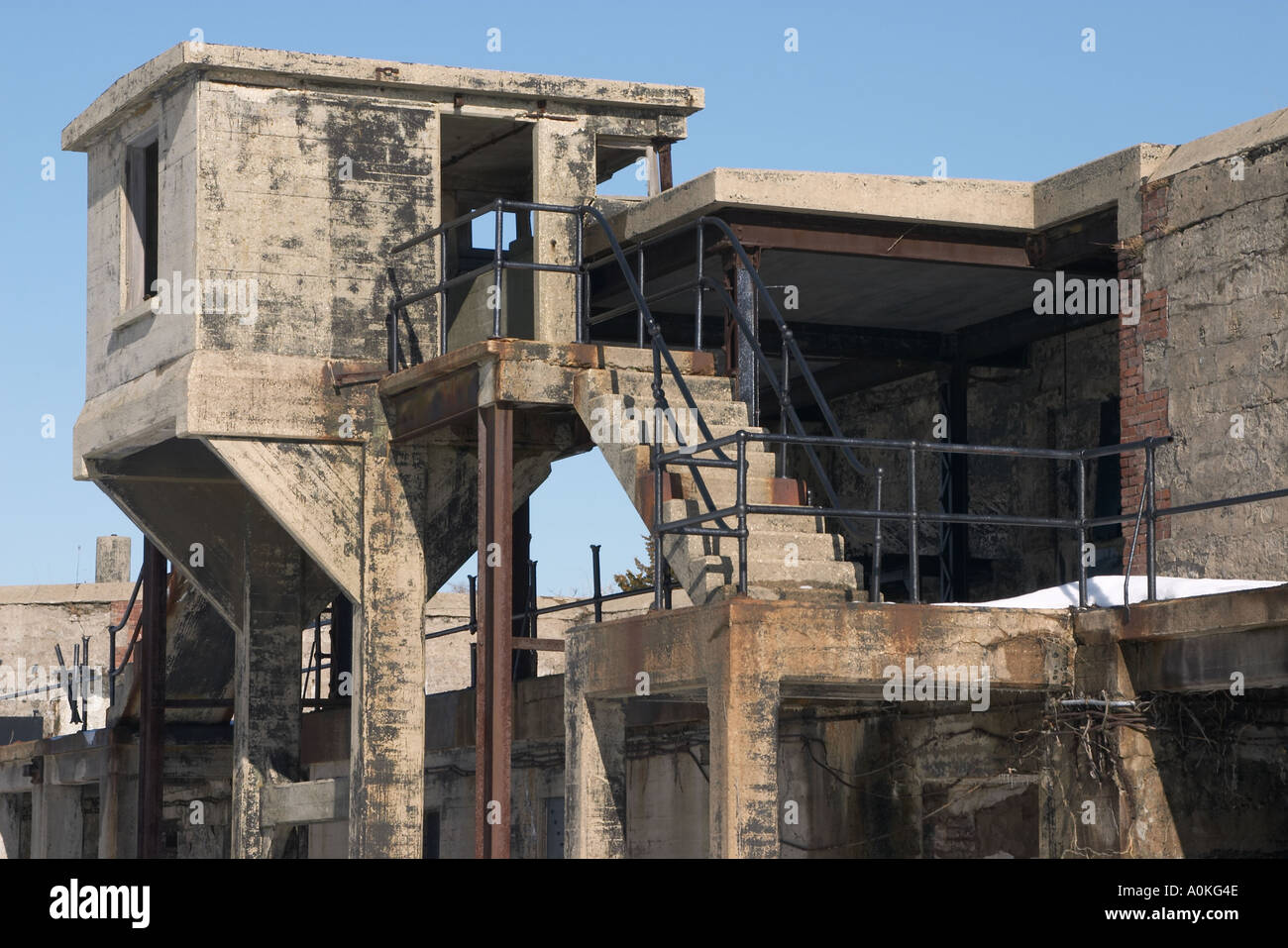 Rundown remains of Fort Hancock in Sandy Hook New Jersey NJ USA Stock