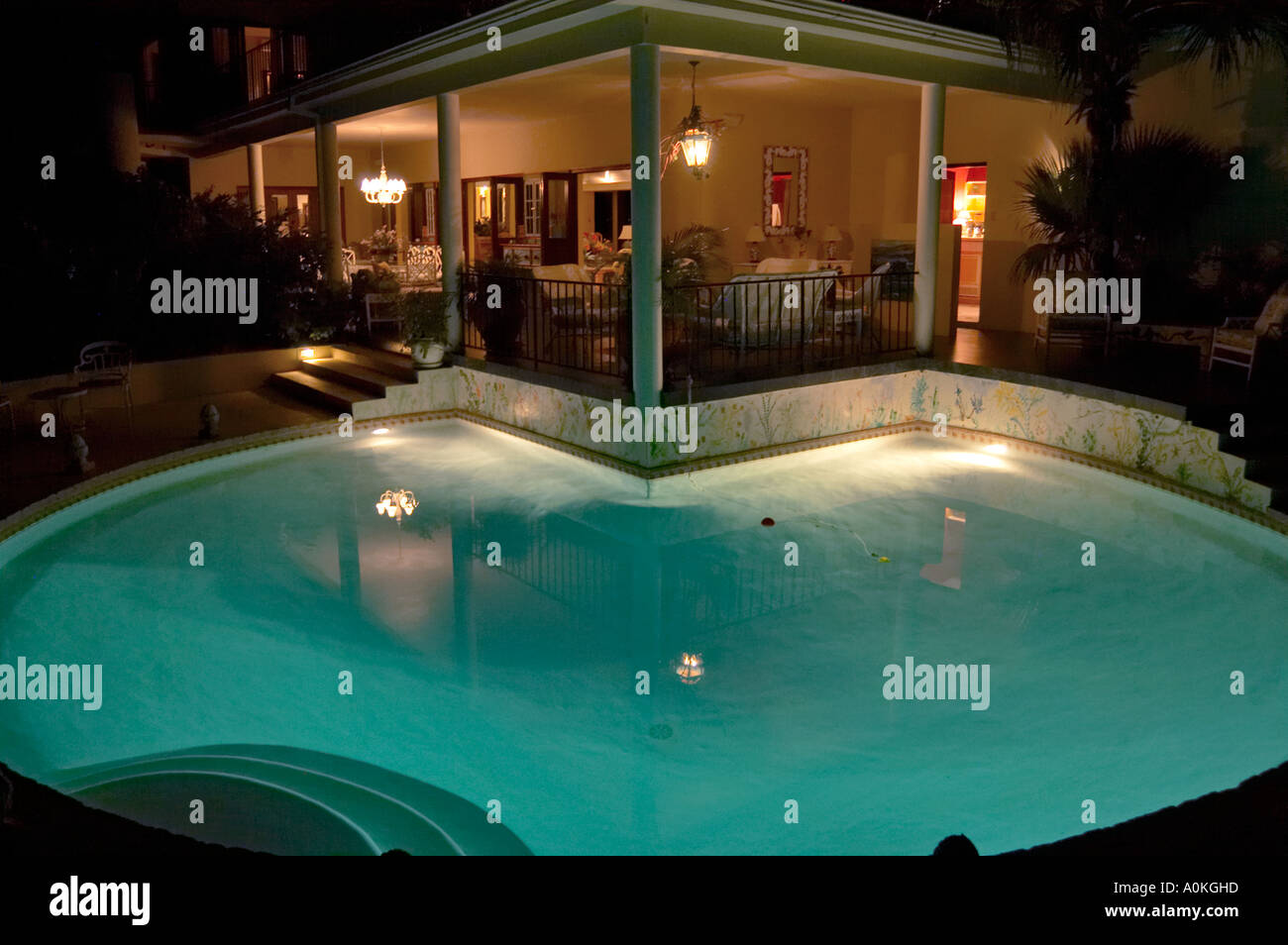 Pineapple House Private Villa Tryall Golf Resort Jamaica Stock Photo