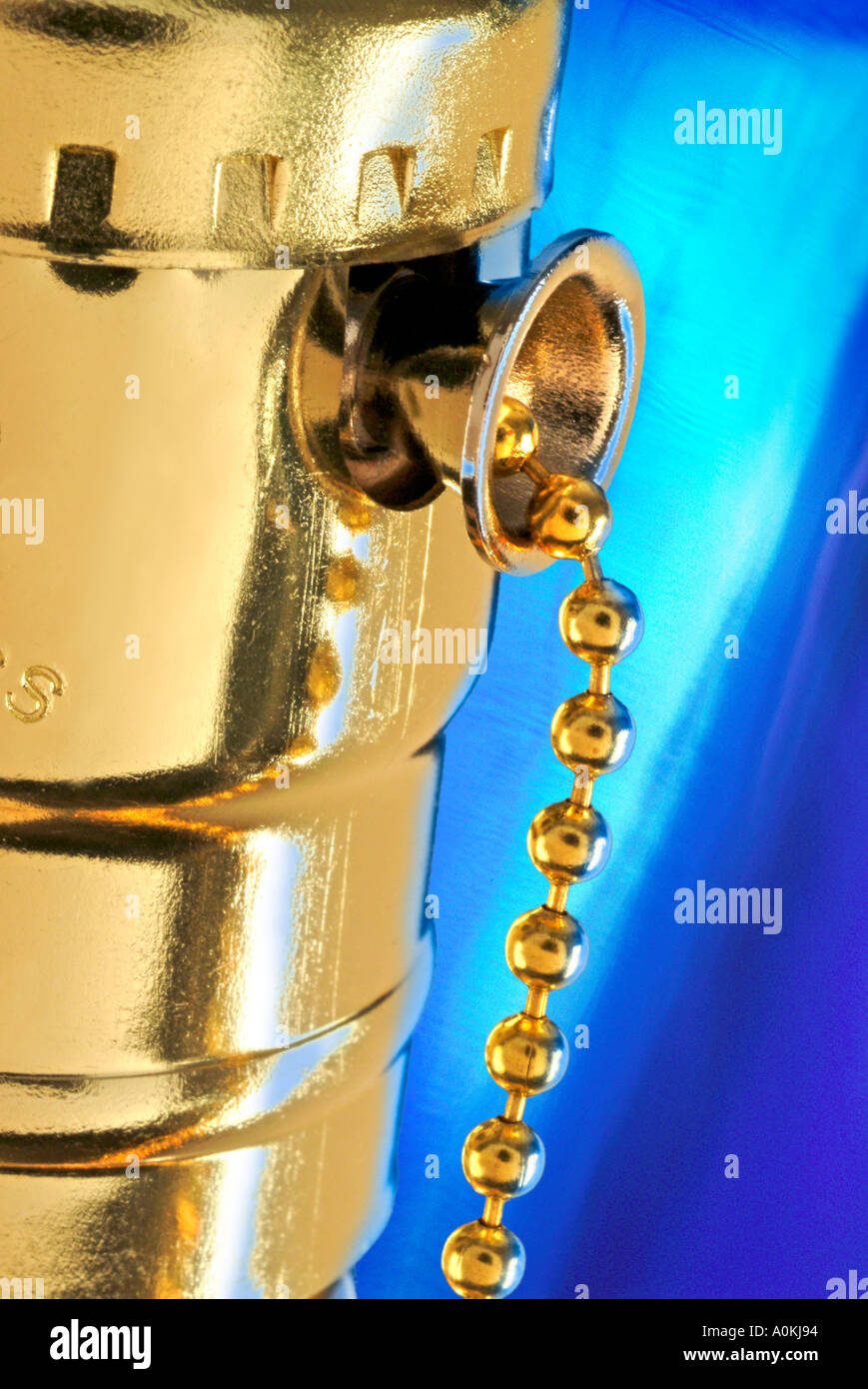 Light switch pull chain Stock Photo Alamy