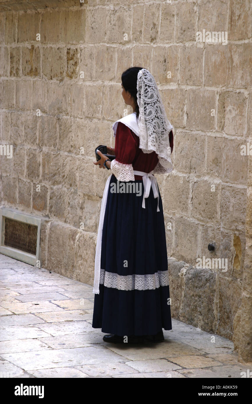 Maltese woman in traditional dress hi-res stock photography and images -  Alamy