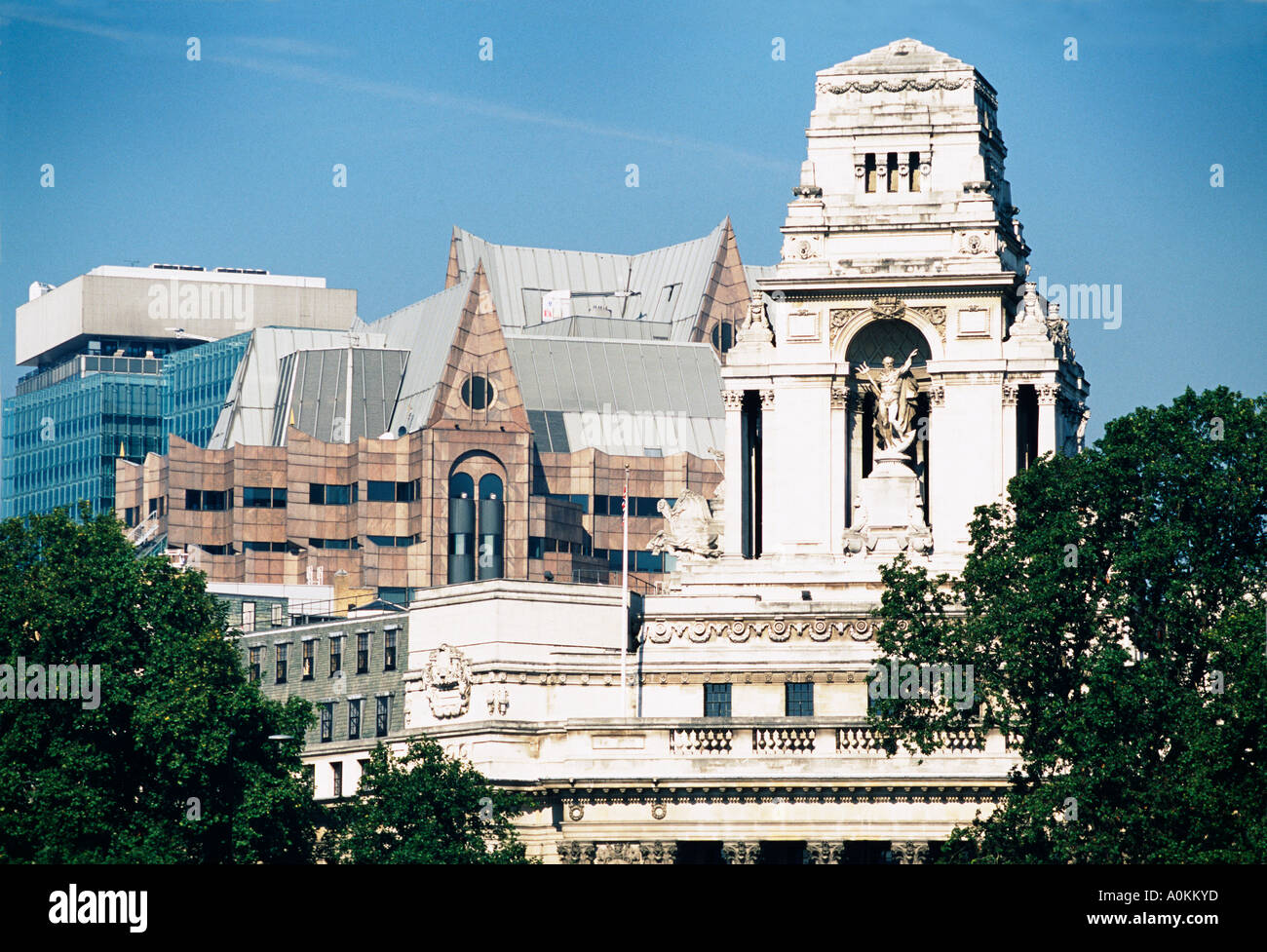 Former Port of London Authority building and Minster Court City of London UK Stock Photo