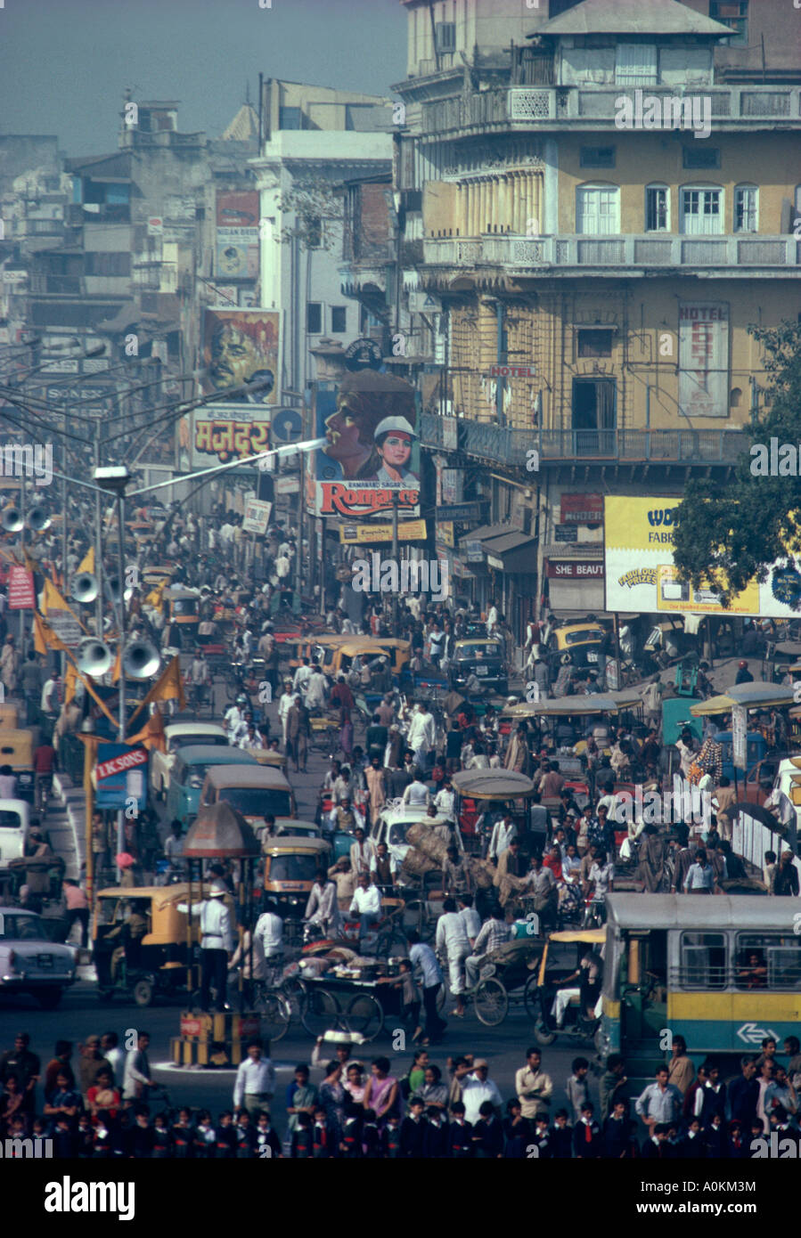Street Scene in New Delhi, India Stock Photo