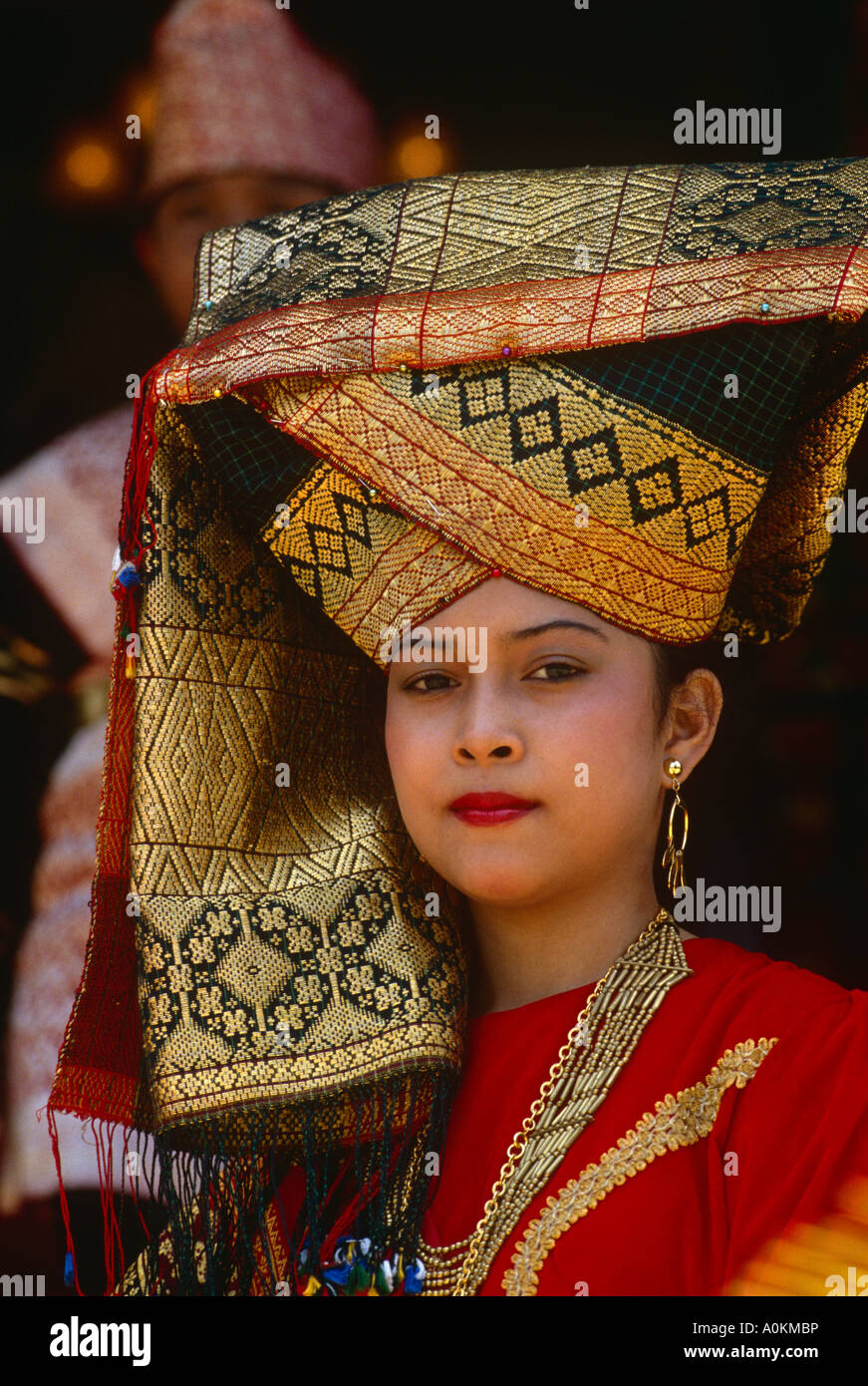 Indonesian girl in traditional dress in Java Indonesia Stock Photo  Alamy