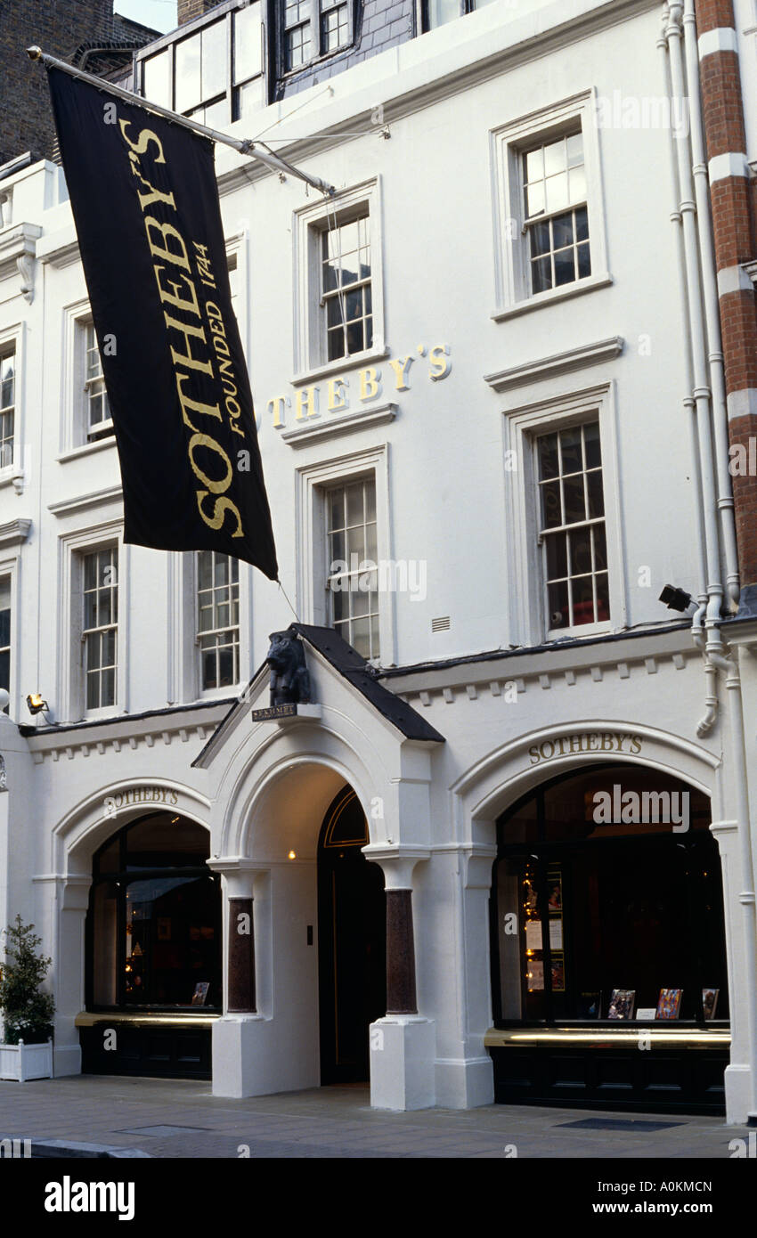 Sothebys in New Bond Street, London, England Stock Photo
