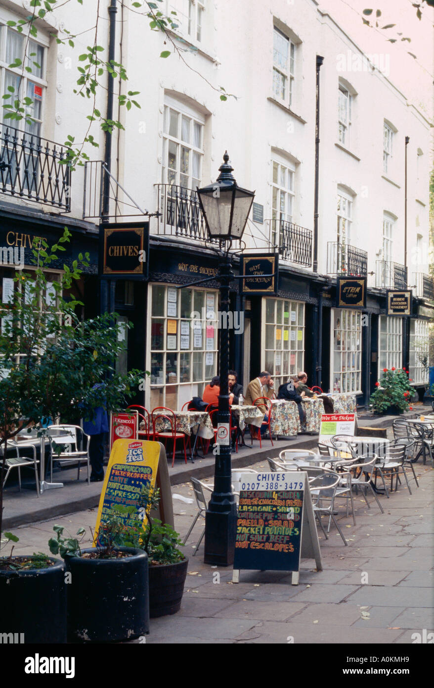 Shops and cafes in Woburn Place in Bloomsbury London UK Stock Photo Alamy