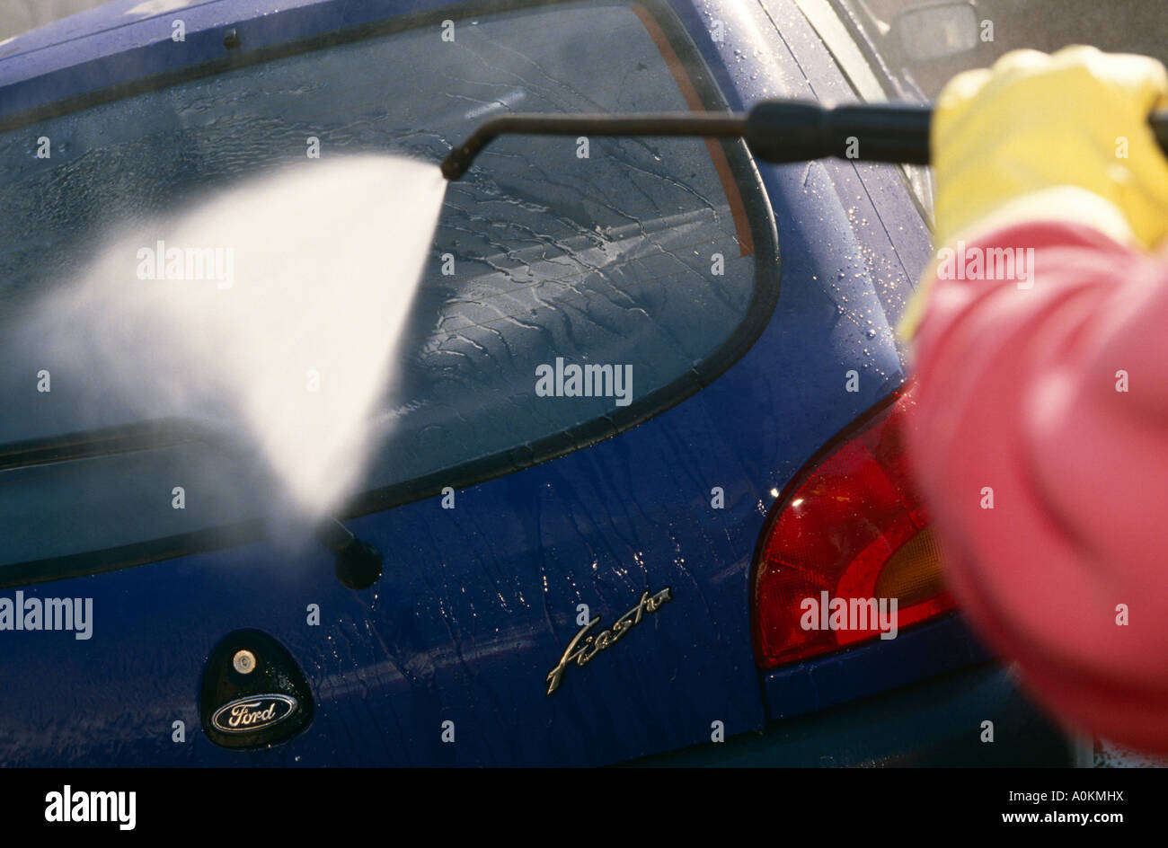 Hand Car Wash in London UK Stock Photo Alamy