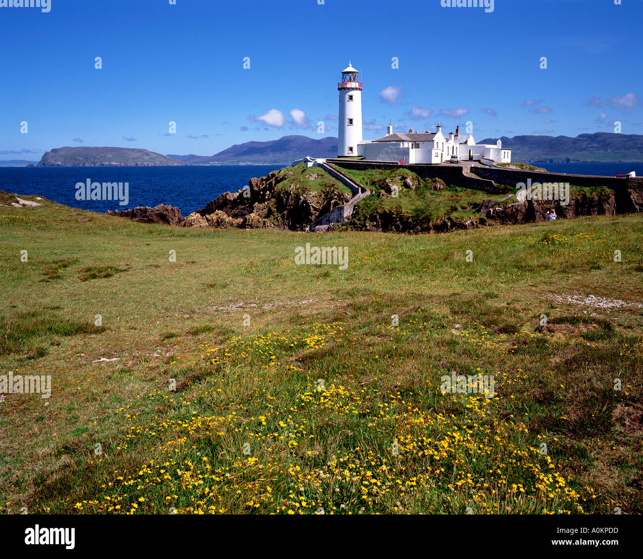 Fanad Head Light House Co Donegal Ireland Stock Photo Alamy