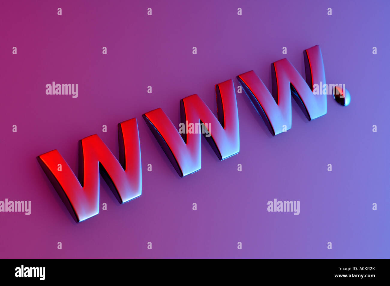 www letters Stock Photo