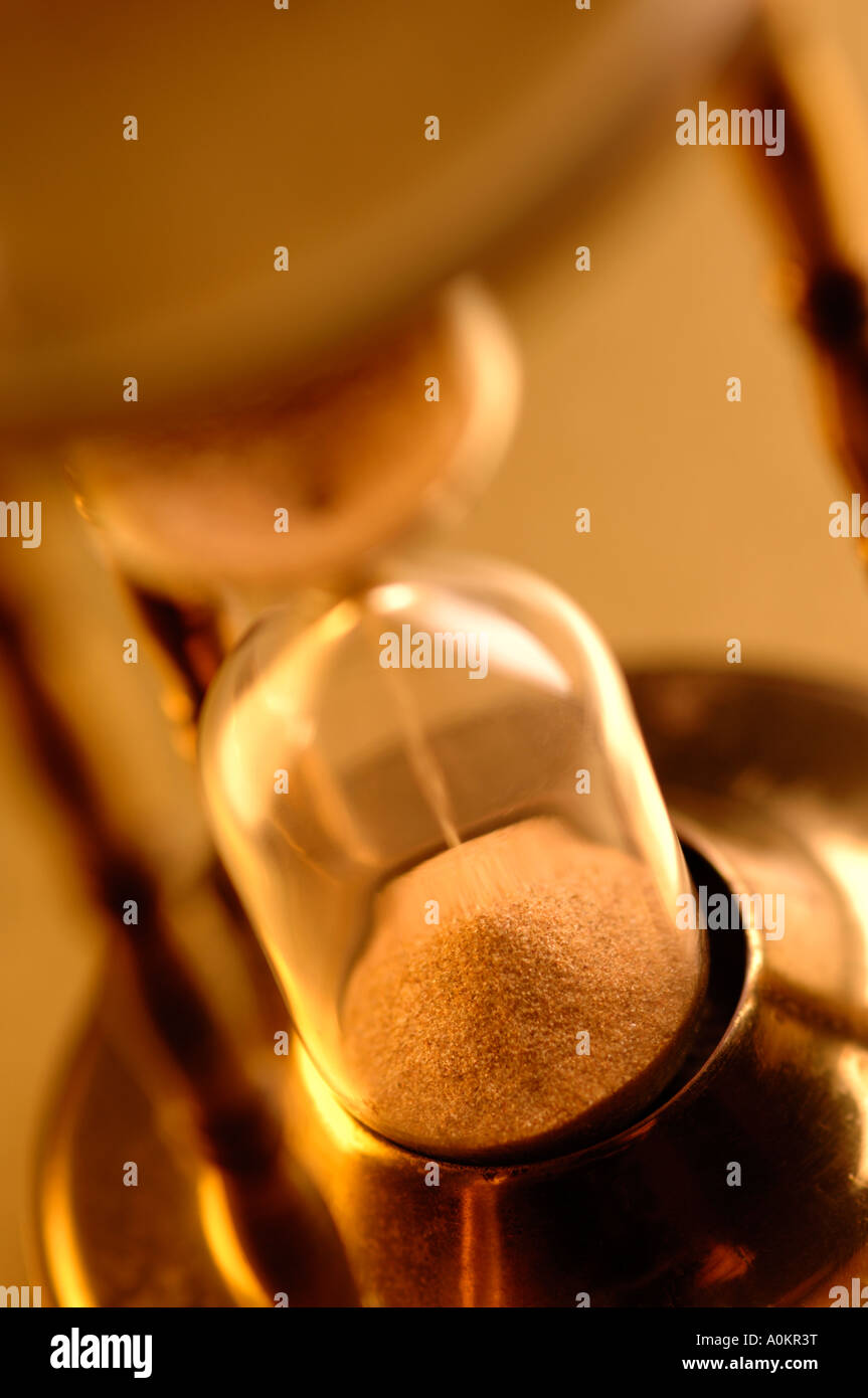Sand egg timer Stock Photo Alamy