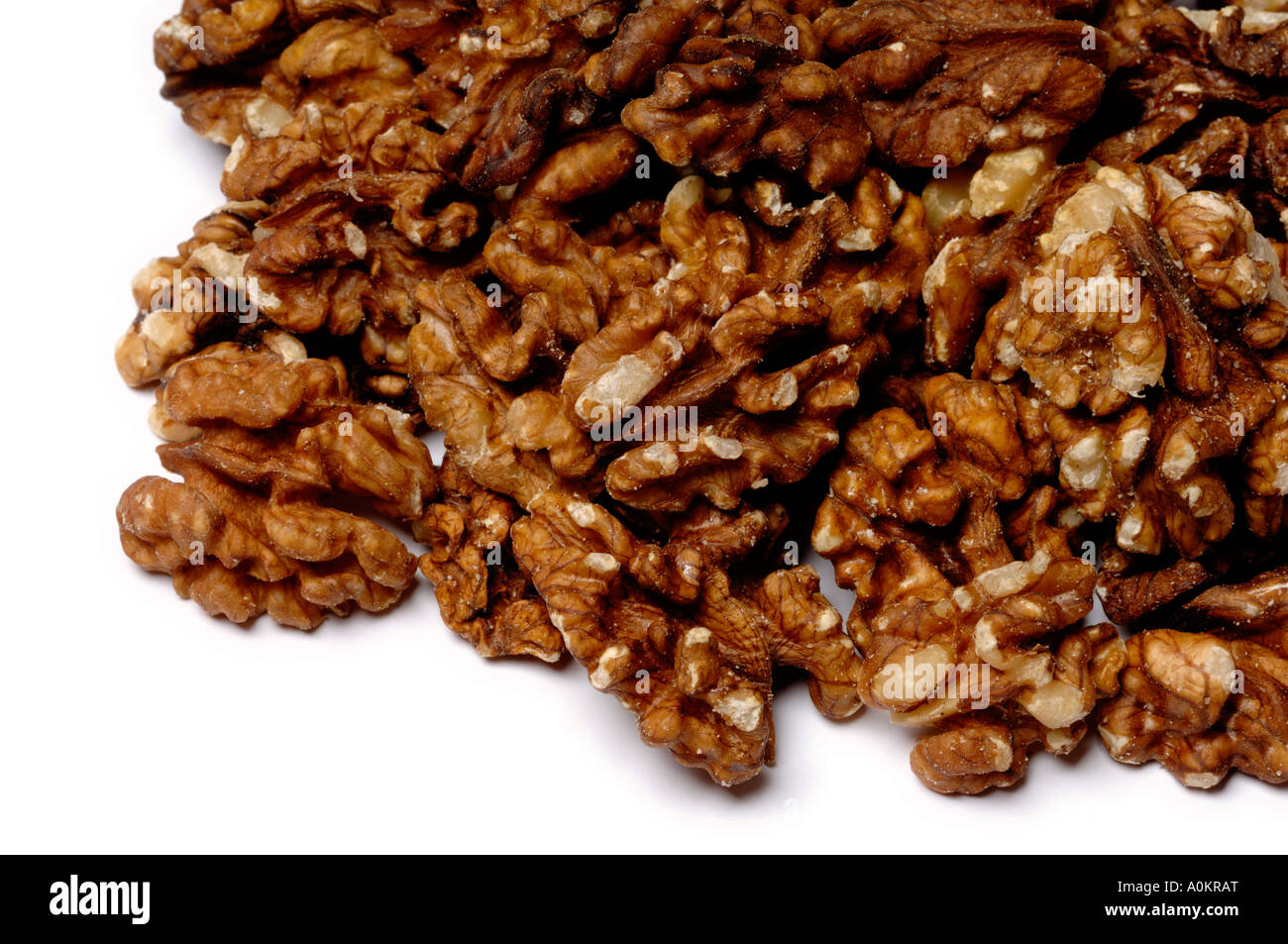 Pile of walnuts Stock Photo