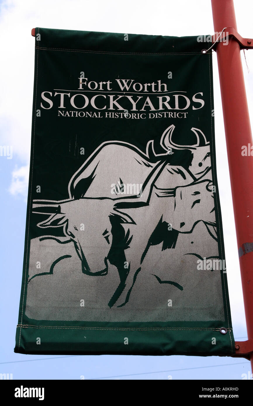 Autocollant Décalcomanie Fort Worth Stockyards - District Historique National - Multicolore, Vinyle - Neuf