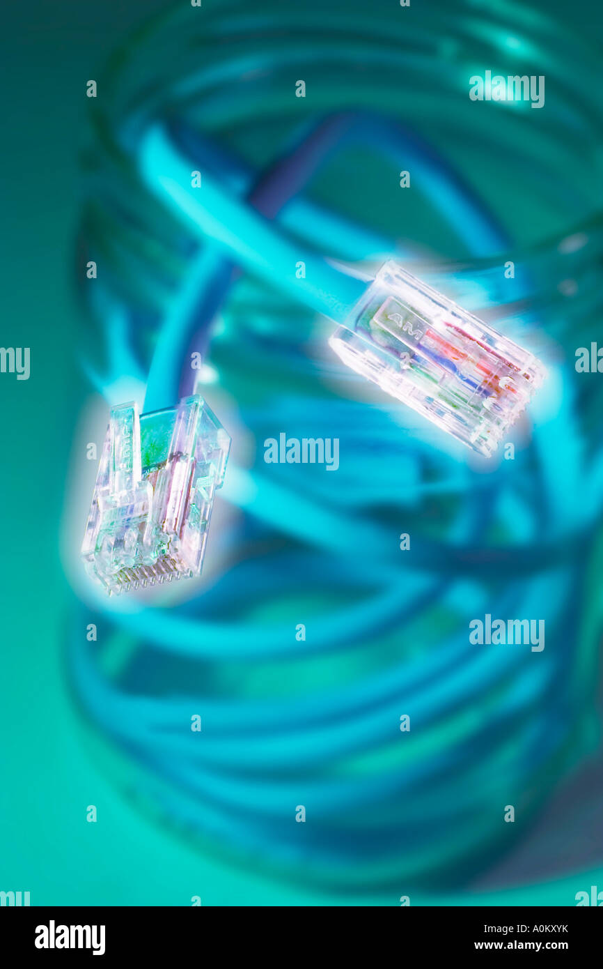 Computer Network Cable Stock Photo Alamy