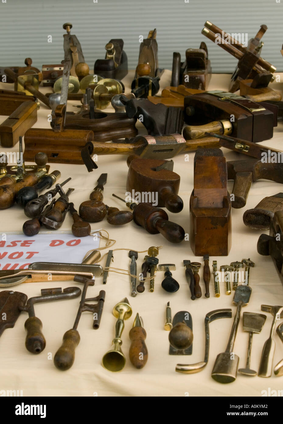 Engineering tools for steam engines Stock Photo